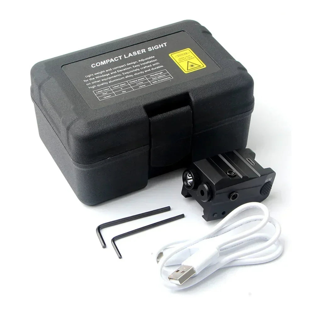 Taktická kombinovaná svítilna s červeným a zeleným laserovým paprskem pro pistole, zábleskové a stálé světlo pro 20mm Picatinny lištu