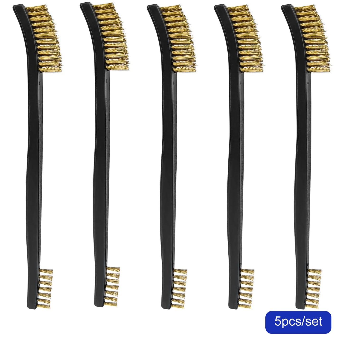 5ks/sada oboustranných kartáčů na čištění zbraní, nylonových mosazných drátěných kartáčů, univerzální sada čističů zbraní, lovecké potřeby, příslušenství