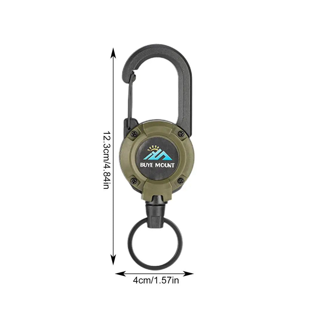 Automatické zatahovací ocelové lano, ochrana proti krádeži, snadno tažná spona na lano, elastický přívěsek na klíče, sportovní zatahovací kroužek na klíče, nástroj proti ztrátě