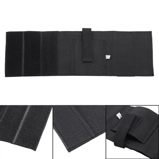 Černé skryté polyesterové pouzdro na pistoli s nožičkami na kotníku a elastickým popruhem pro G17