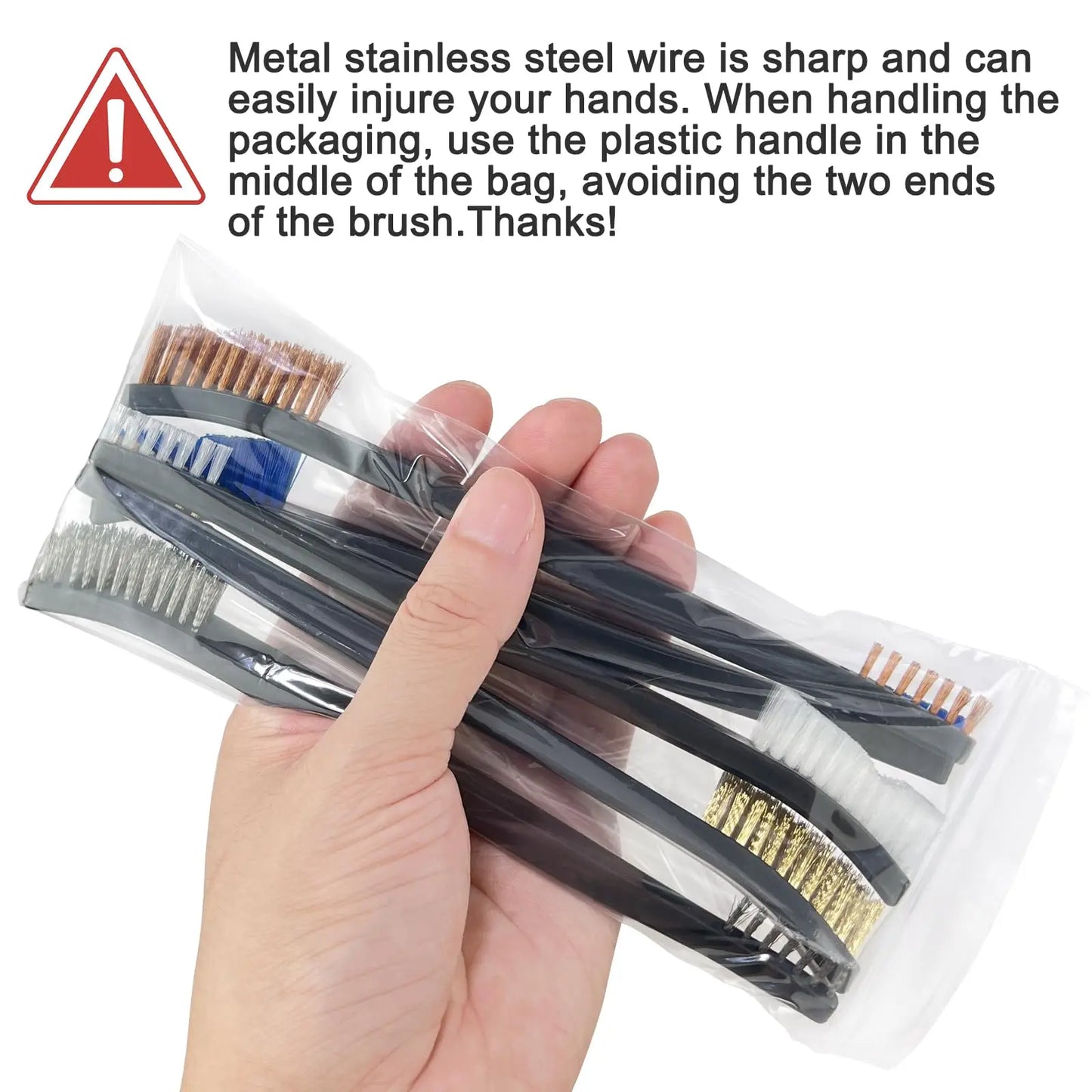 5ks/sada oboustranných kartáčů na čištění zbraní, nylonových mosazných drátěných kartáčů, univerzální sada čističů zbraní, lovecké potřeby, příslušenství