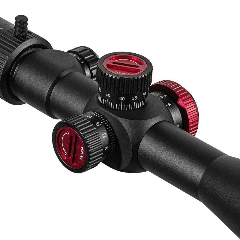 FIRE WOLF QZ 4-16X44 Puškohled FFP Červeno-zelený lovecký optický zaměřovač Odstřelovací puškohled Taktický puškohled s první ohniskovou rovinou