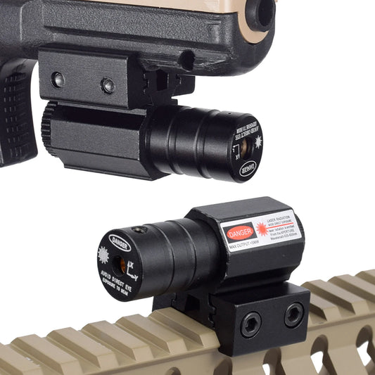 Taktický laserový puškohled s červeným a zeleným bodem, nastavitelná základna 11mm a 20mm, držák na lovecký puškohled, pistoli, airsoftovou zbraň