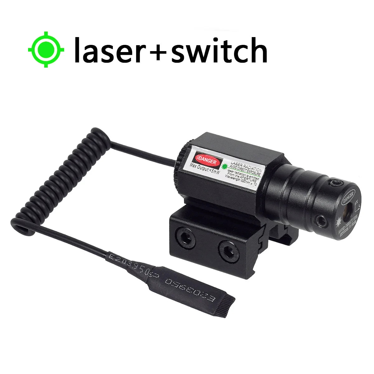 Taktický laserový puškohled s červeným a zeleným bodem, nastavitelná základna 11mm a 20mm, držák na lovecký puškohled, pistoli, airsoftovou zbraň