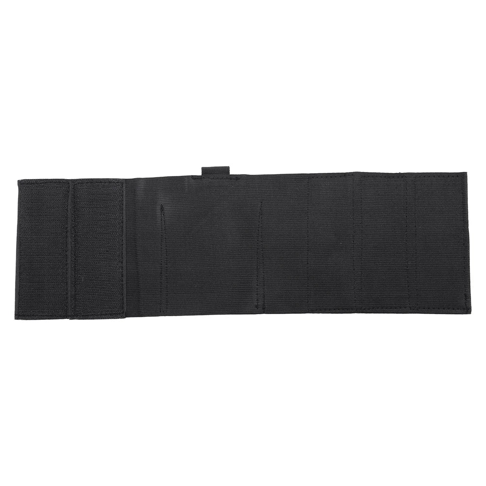 Černé skryté polyesterové pouzdro na pistoli s nožičkami na kotníku a elastickým popruhem pro G17