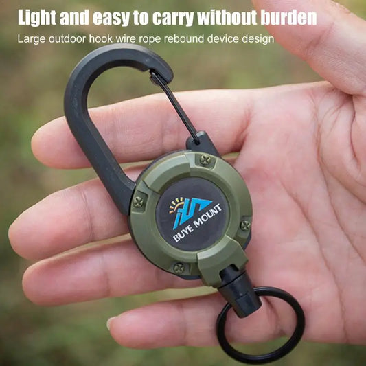 Automatické zatahovací ocelové lano, ochrana proti krádeži, snadno tažná spona na lano, elastický přívěsek na klíče, sportovní zatahovací kroužek na klíče, nástroj proti ztrátě