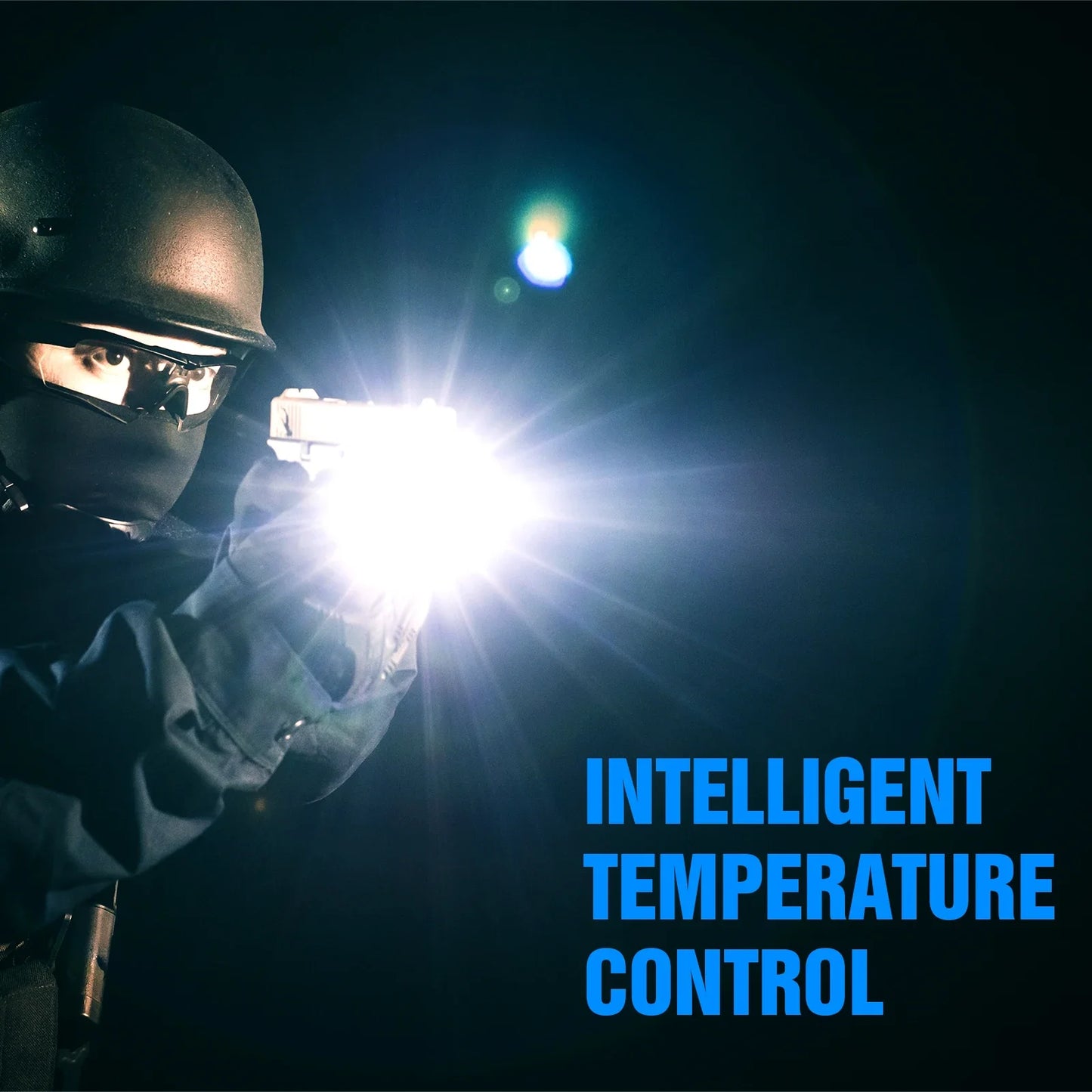 Taktická LED svítilna Trust Fire GM23, 800lm, montáž na lištu, dobíjecí USB, rychloupínací, pro Taurus Glock 17/19 TX2