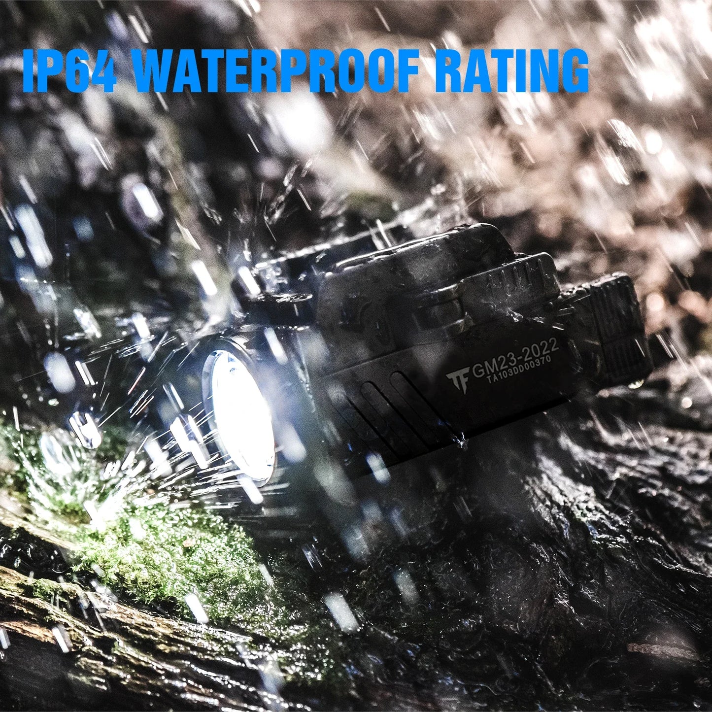 Taktická LED svítilna Trust Fire GM23, 800lm, montáž na lištu, dobíjecí USB, rychloupínací, pro Taurus Glock 17/19 TX2